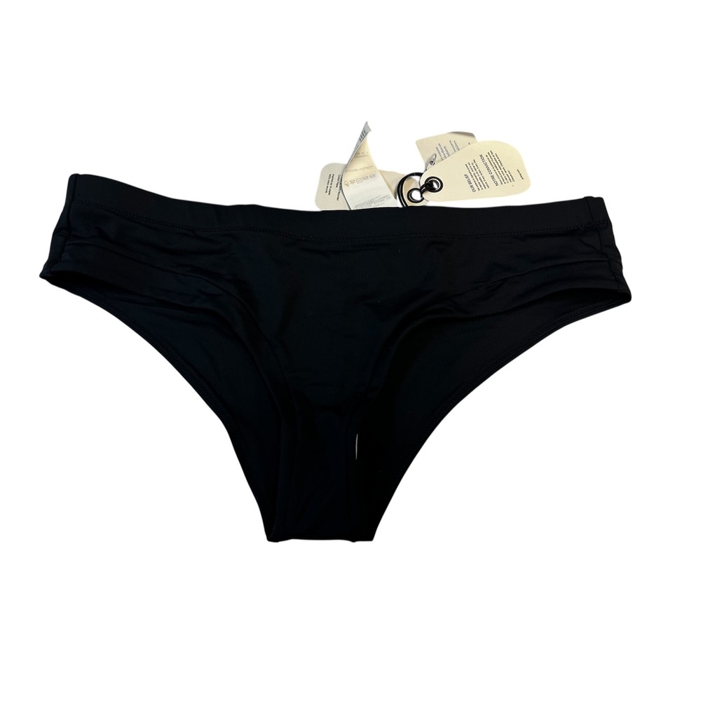 Prana Upswell Bottom Bikini Swimsuit Black Womens Size L New with Tags‎